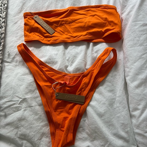 RARE SKIMS ORANGE BIKINI - New with tags - Picture 3 of 7